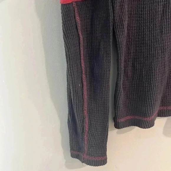 [S]Free People Boho style Ribbed  sweater with Laces - Picture 5 of 11